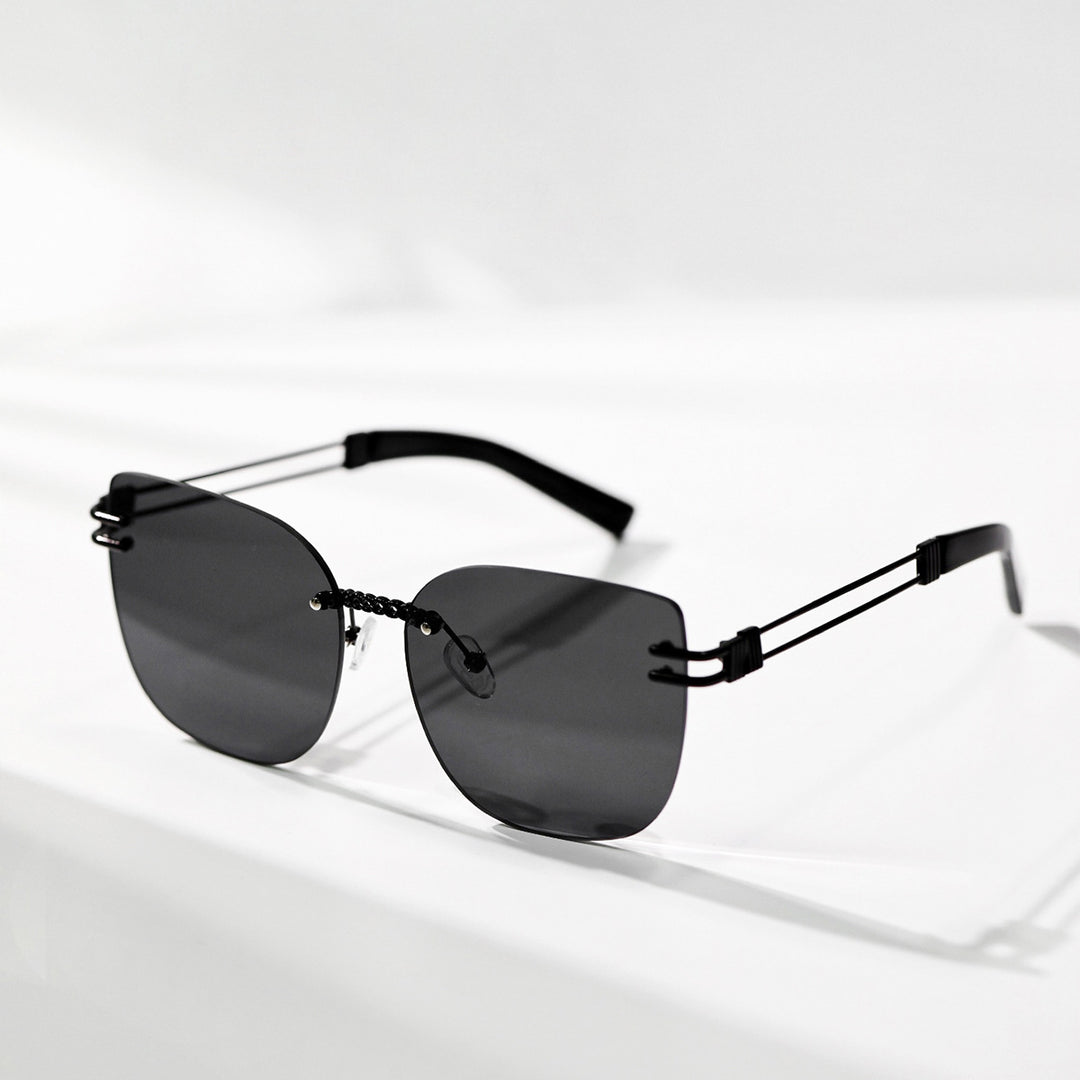 Women's Oversized Sunglasses with Stylish Gradient and Unique Frame Kalsten