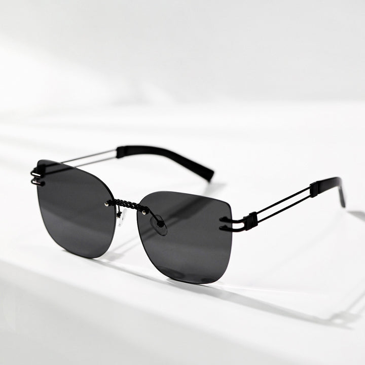 Women's Oversized Sunglasses with Stylish Gradient and Unique Frame Kalsten