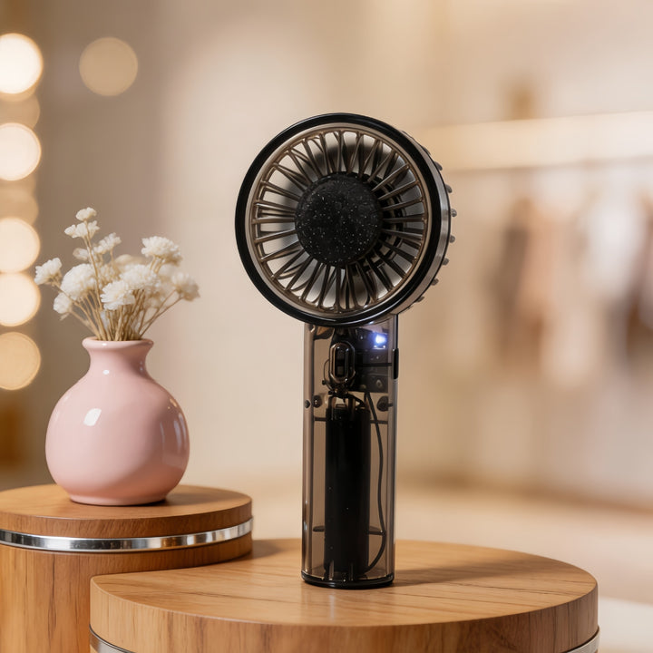 Women Portable USB Handheld Fan with Flexible Head Adjustment Kalsten