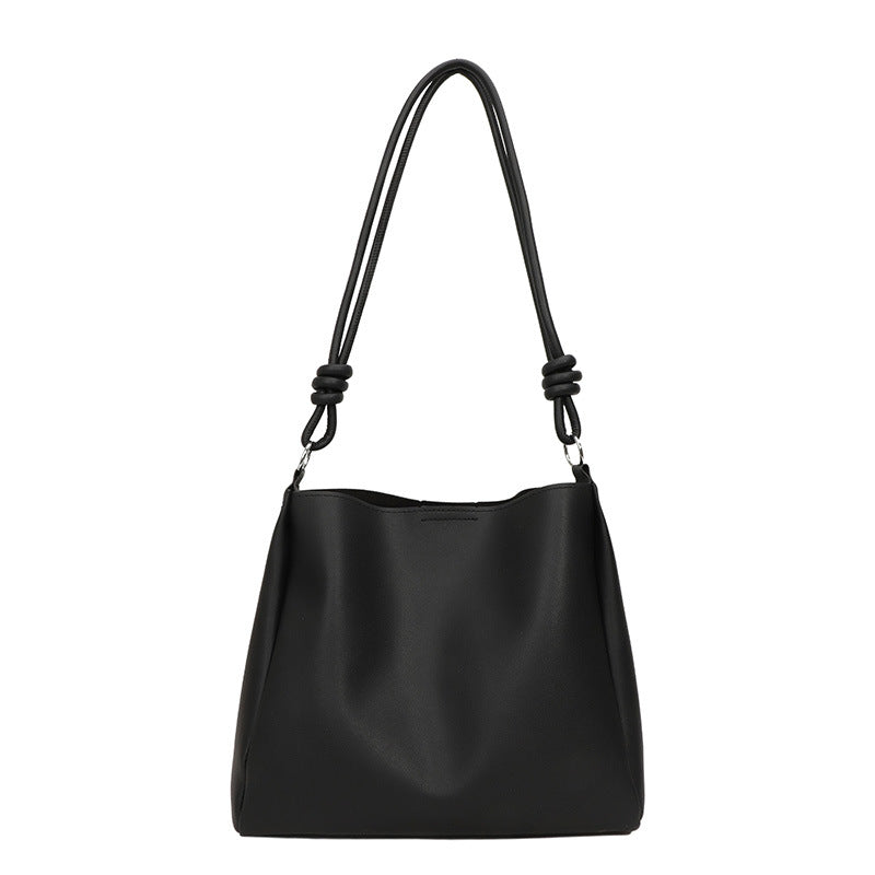 Minimalist Faux Leather Hobo Bag Kalsten