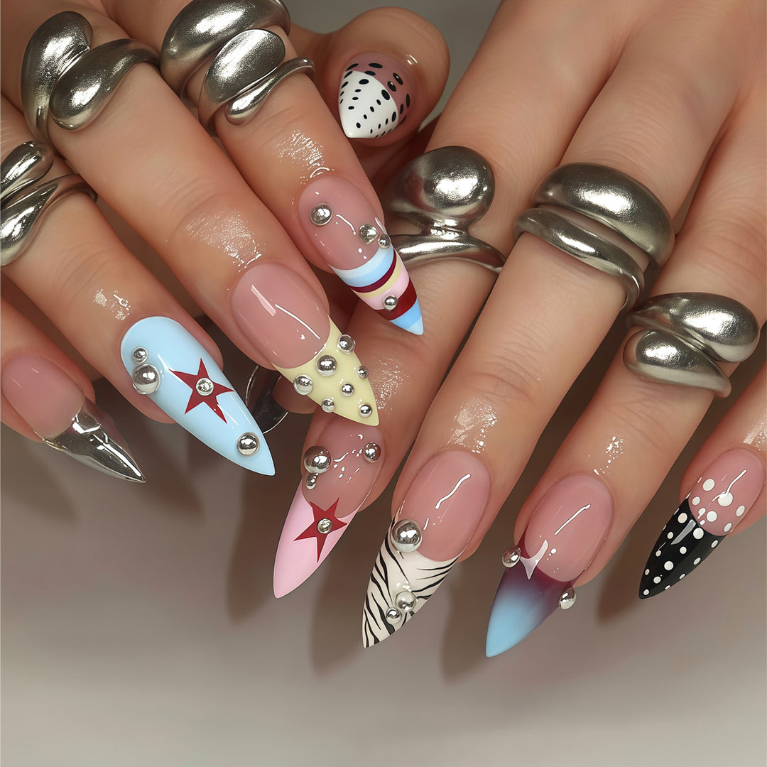 Artistic Stiletto Press-On Nail Art Collection Kalsten