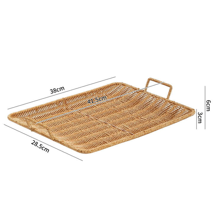 Home Decorative Woven Serving Tray Kalsten