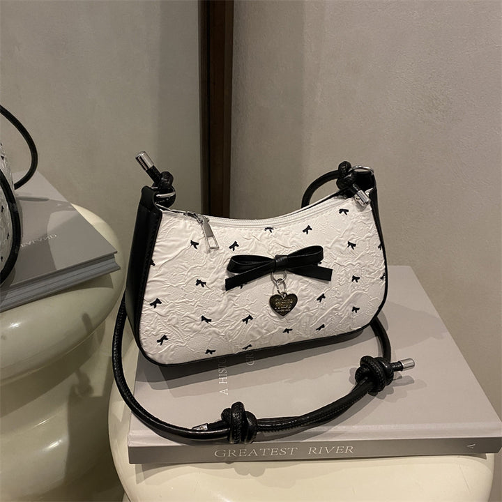 Charming Bow Detail Quilted Handbag Kalsten
