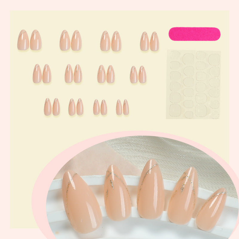 Elegant Stiletto Press-On Nail Set with Pearl Accent Designs Kalsten