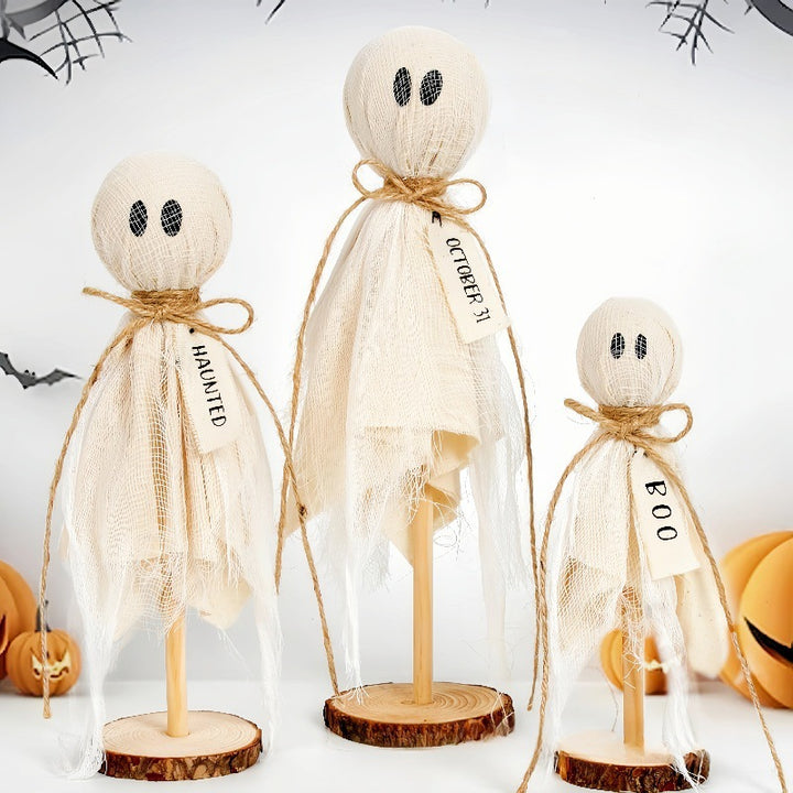 Rustic Halloween Ghost Decoration