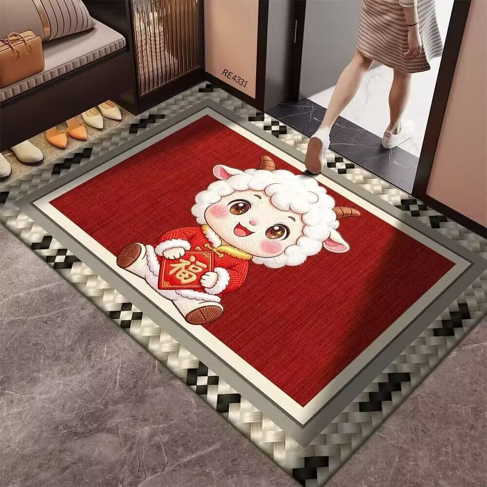 Cute Cartoon Animal Themed Area Rug