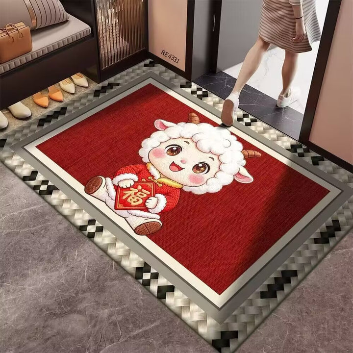 Cute Cartoon Animal Themed Area Rug