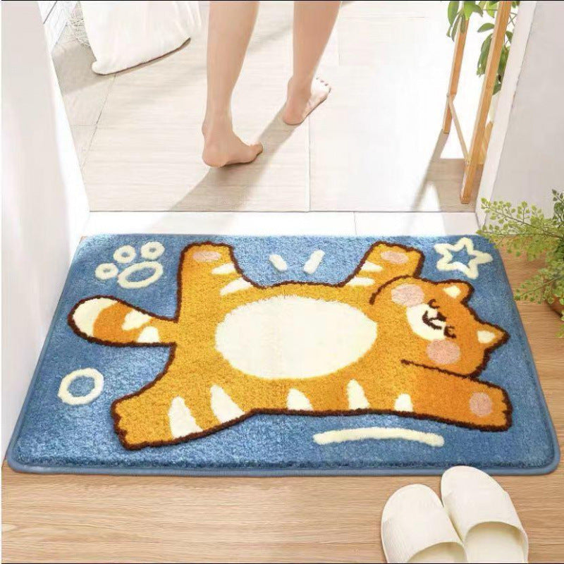 Coastal Waves Shaped Bath Mat