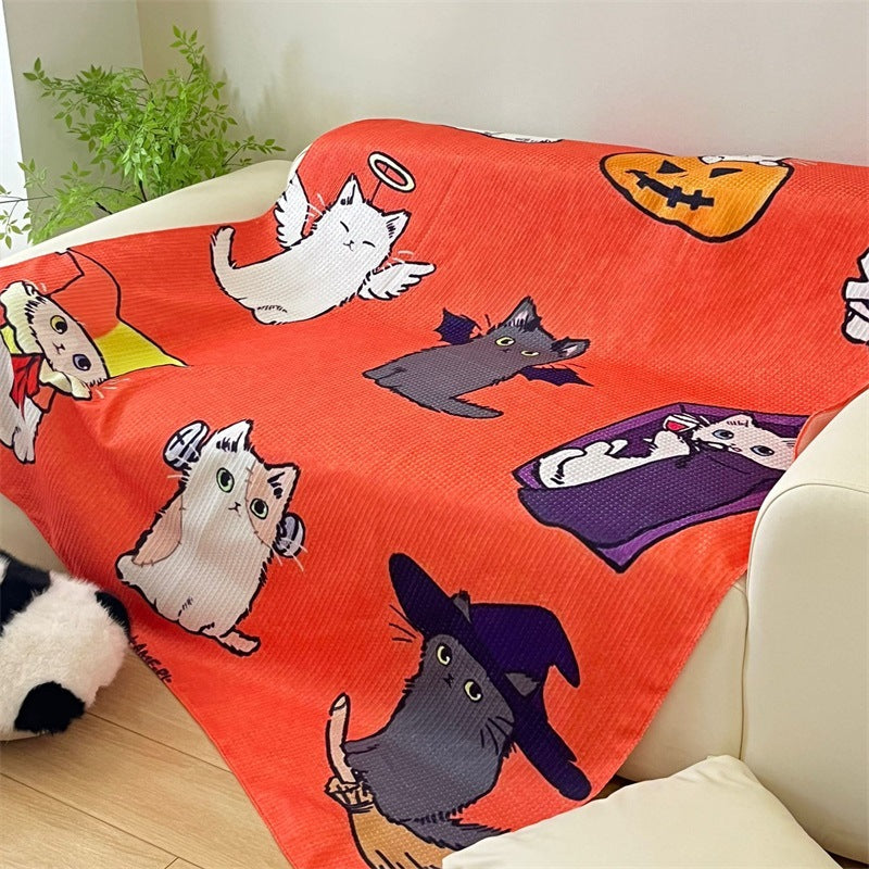 Artistic Cat-Themed Tapestry Blanket