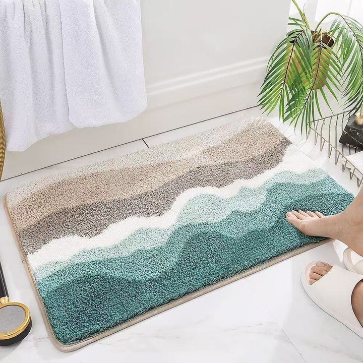 Plush Cat Theme Bath Mat
