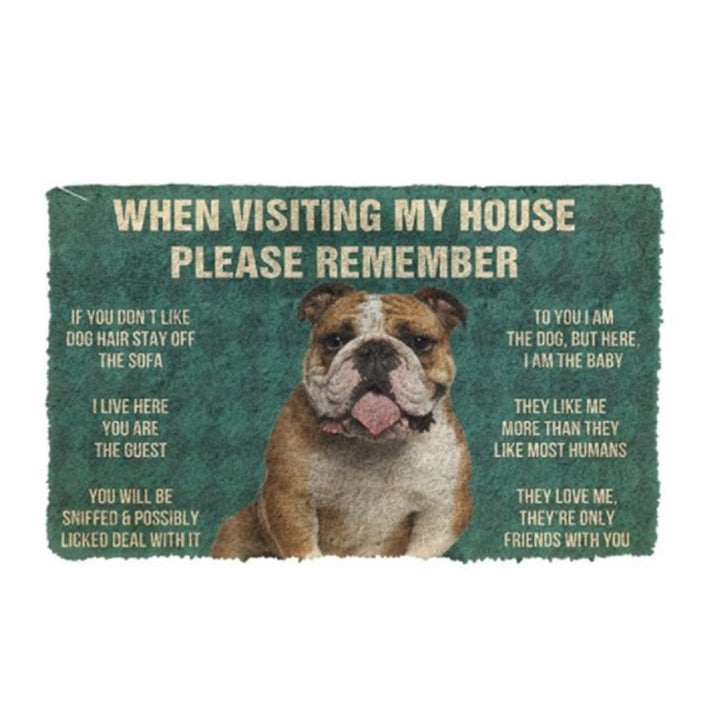Fun Dog-Themed Door Mat Kalsten