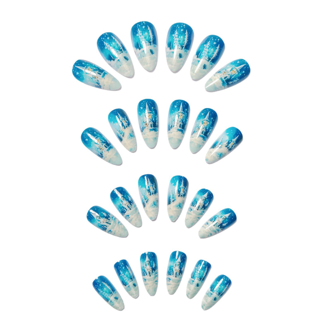 Winter-Themed Artistic Nail Art Kalsten