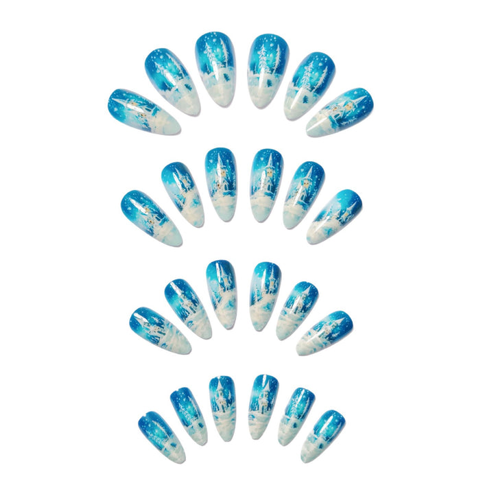 Winter-Themed Artistic Nail Art Kalsten