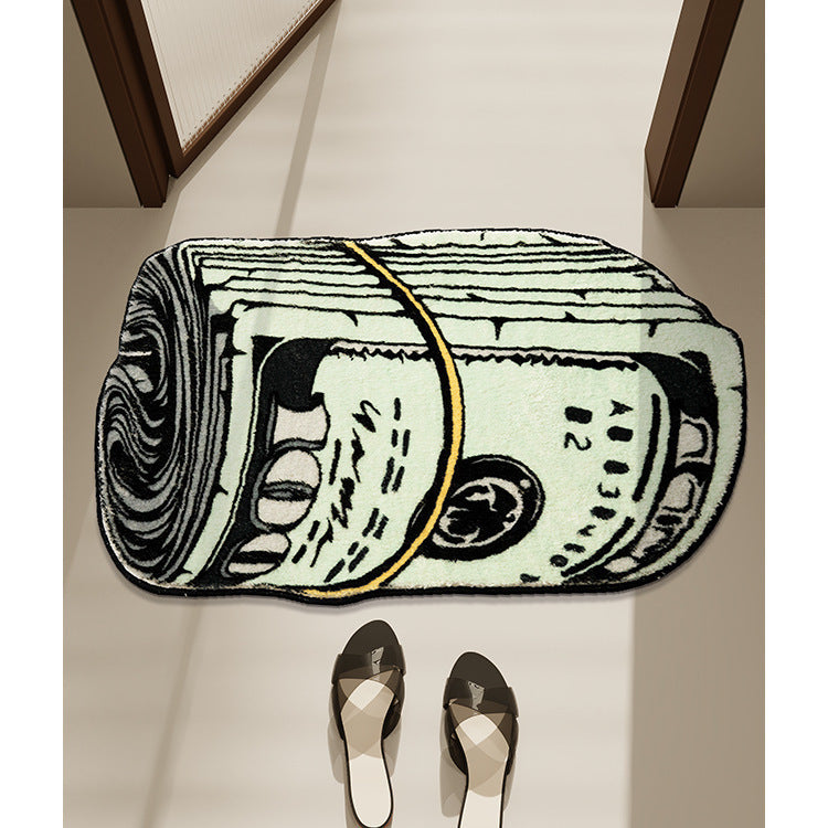 Money-Themed Floor Mat