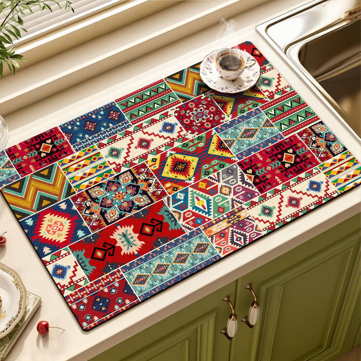 Vintage Floral Pattern Baking Mat