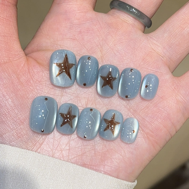Artificial Nail Tips with Star Design Kalsten
