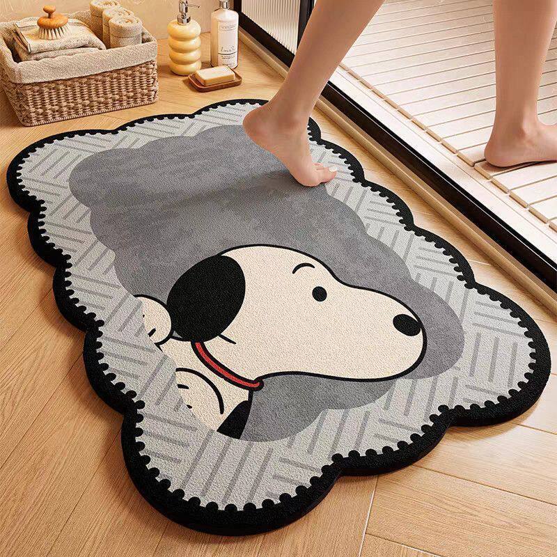 Playful Dog-Themed Bath Mat Kalsten