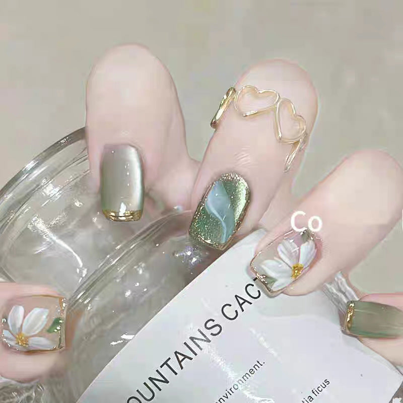 Luxury Ombre Leopard Print Press-On Nail Set Kalsten