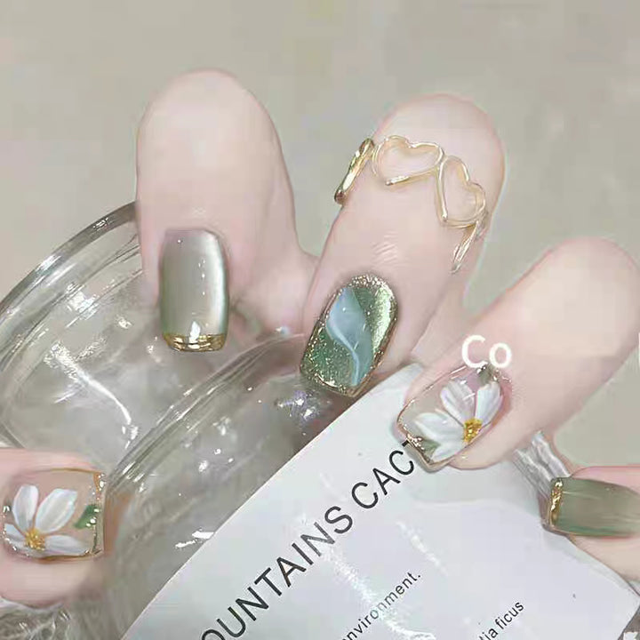 Luxury Ombre Leopard Print Press-On Nail Set Kalsten