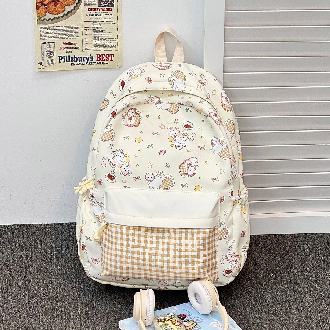 Playful Graphic Print Backpack