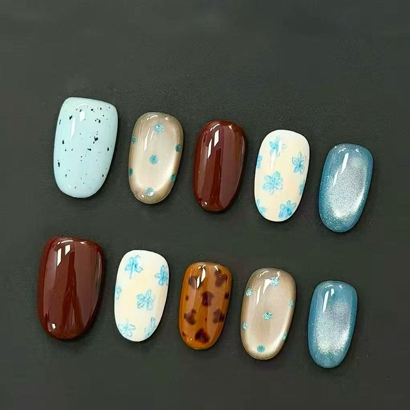Whimsical Bunny-Themed Press-On Nail Art Set Kalsten