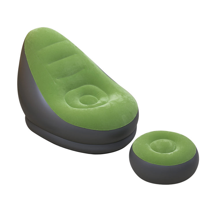 Women inflatable comfort bean bag chair with footrest Kalsten