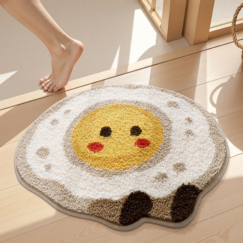 Sushi-Shaped Plush Bath Mat Kalsten