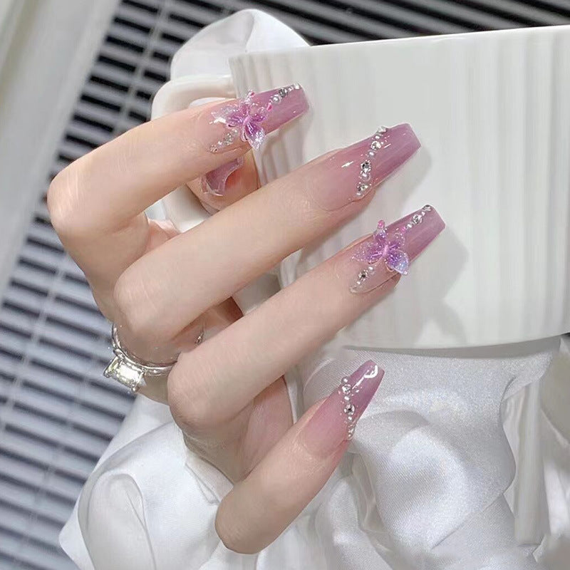 Artificial nails with elegant lilac design Kalsten