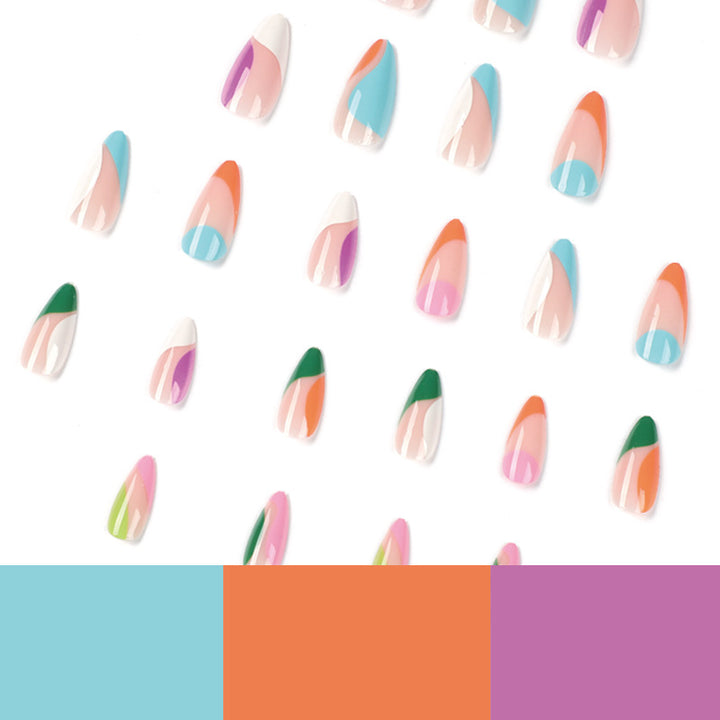 Artful nail art with colorful accents Kalsten