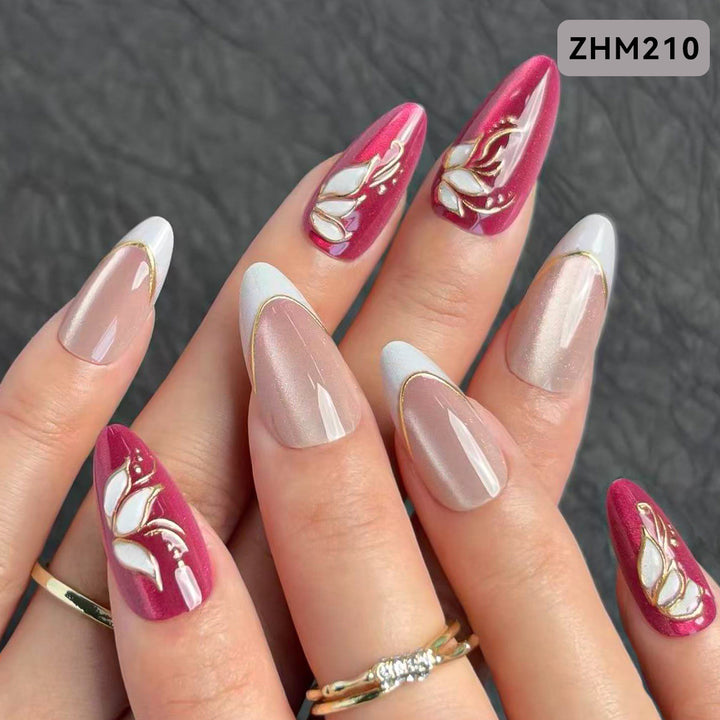 Decorative Press-On Nail Set Kalsten