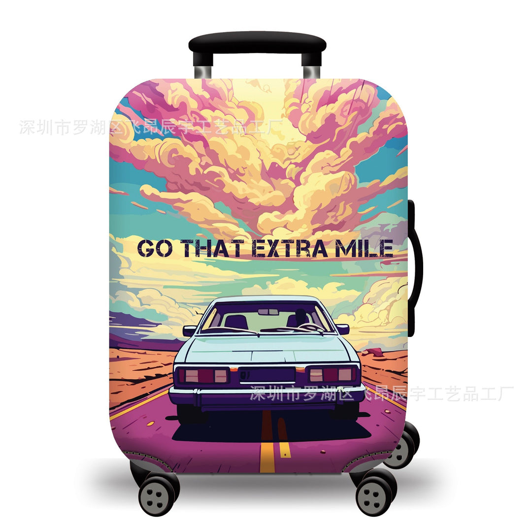 Hard Shell Luggage with Earth Design Kalsten