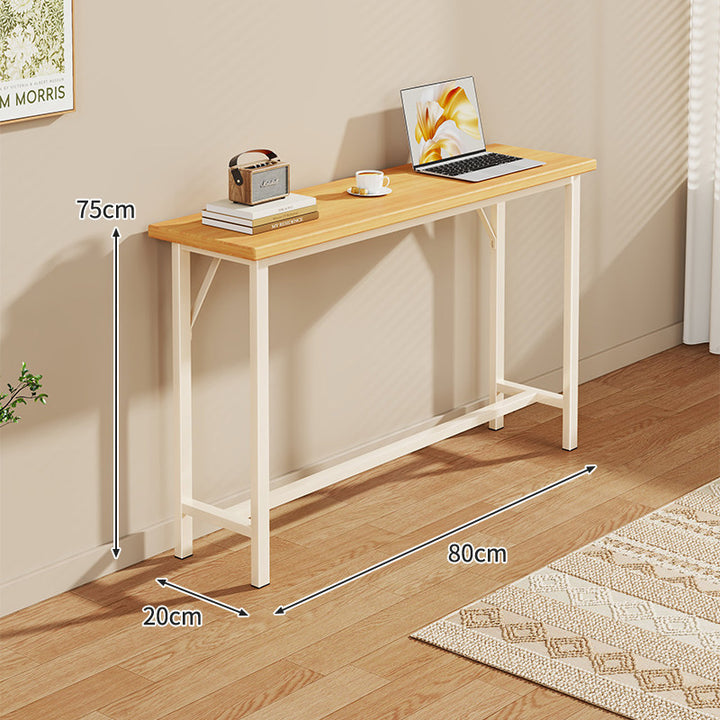 Narrow Industrial Console Table with Slim Profile