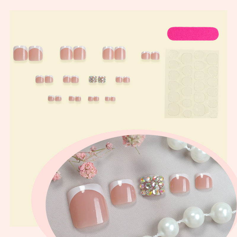 Artificial nail set with glamorous 3D decorations Kalsten