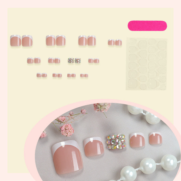 Artificial nail set with glamorous 3D decorations Kalsten