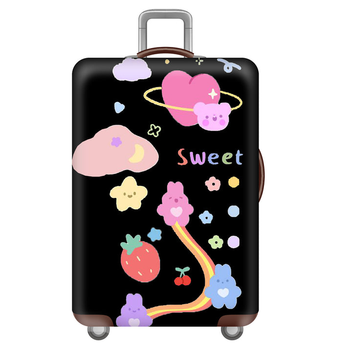 Women's Hard Shell Suitcase with Cheerful Kalsten Design