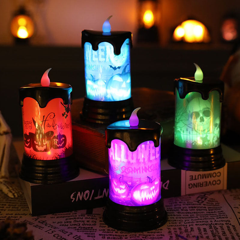 Decorative LED Halloween Candle Set