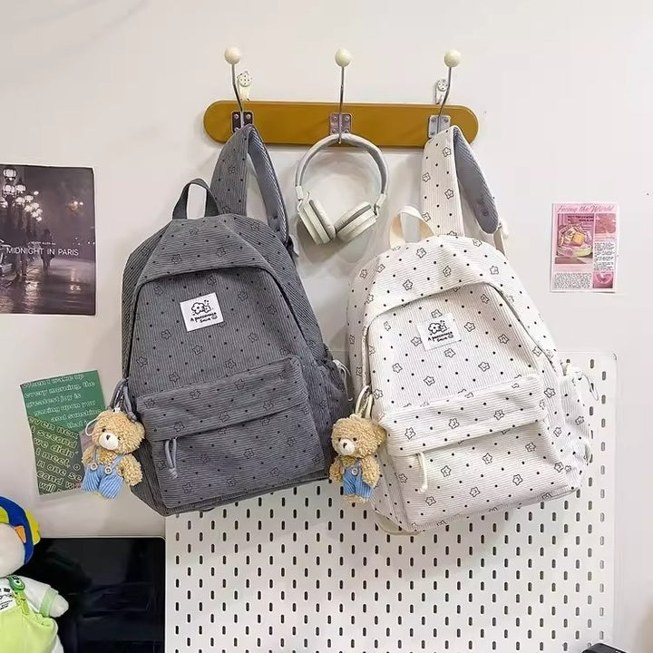 Playful Floral Print Backpack