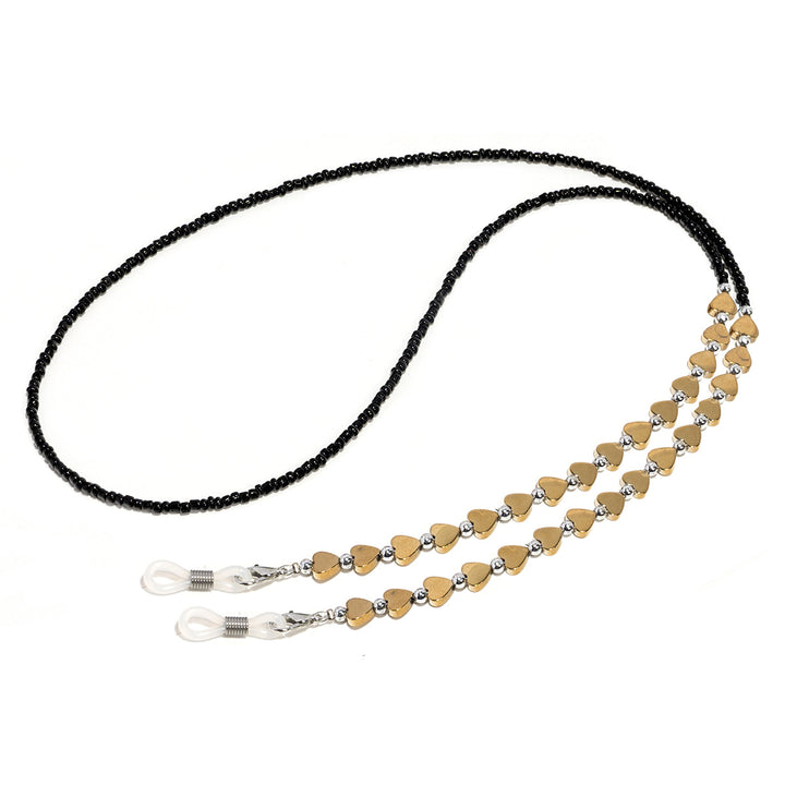 Heart-Shaped Beaded Eyewear Chain Kalsten