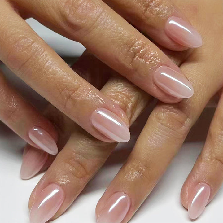 Natural Glossy Press-On Nail Tips Kalsten