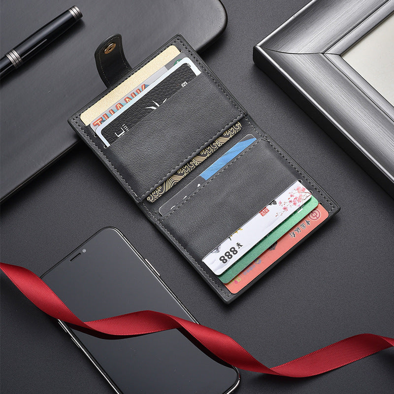 Sleek Leather Card Wallet