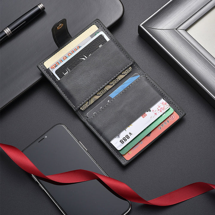 Sleek Leather Card Wallet