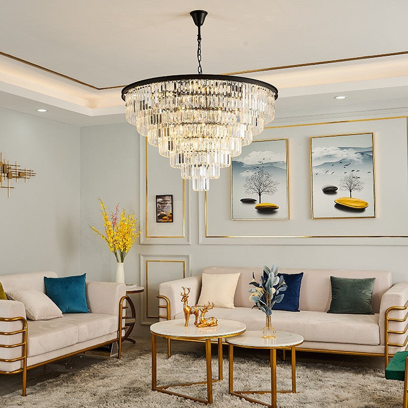 Crystal Tiered Chandelier