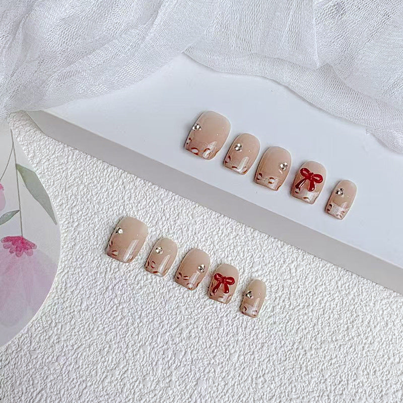 Elegant French Tip Press On Nails Kalsten