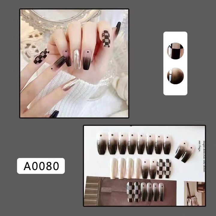 Nail art set with graphic patterns and elegant finish Kalsten