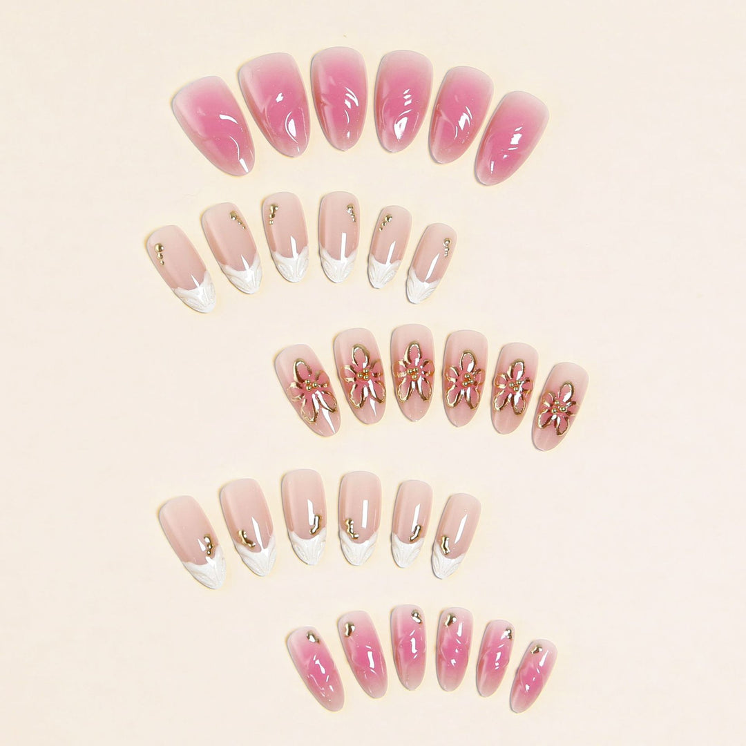 Artificial nails with delicate floral design Kalsten