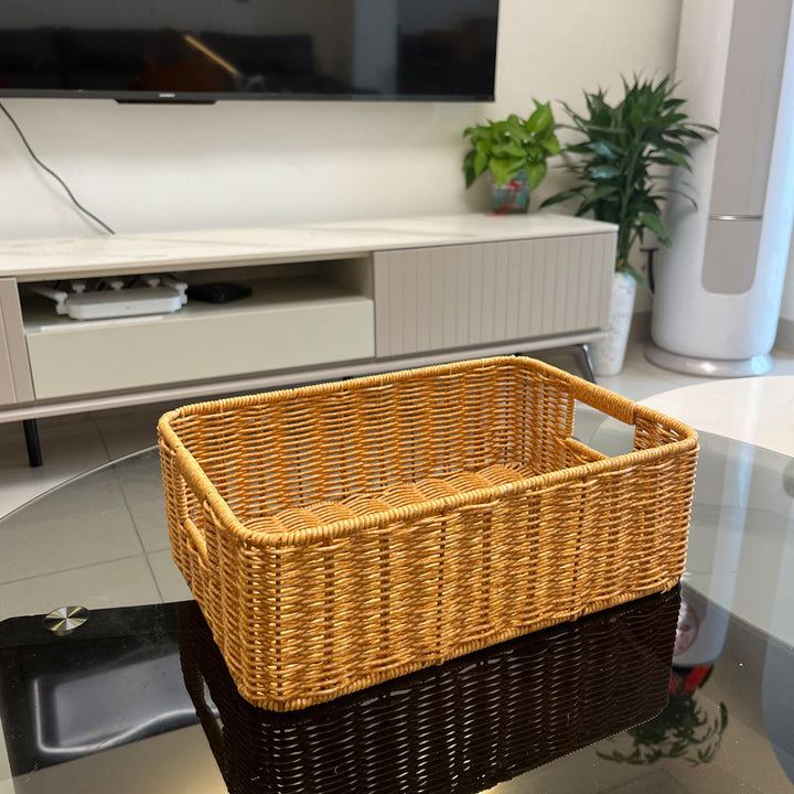 Handcrafted Rectangular Storage Basket Kalsten