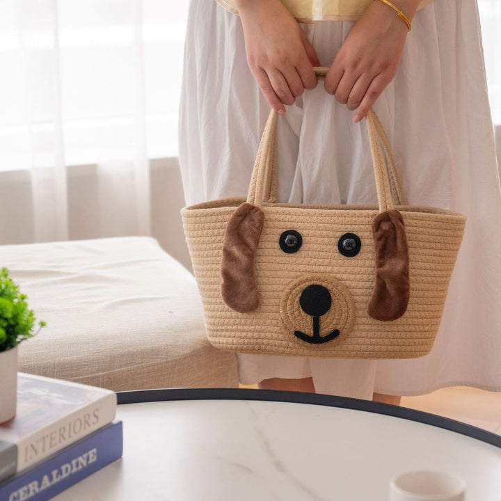 Stylish carrying basket with colorful handles Kalsten
