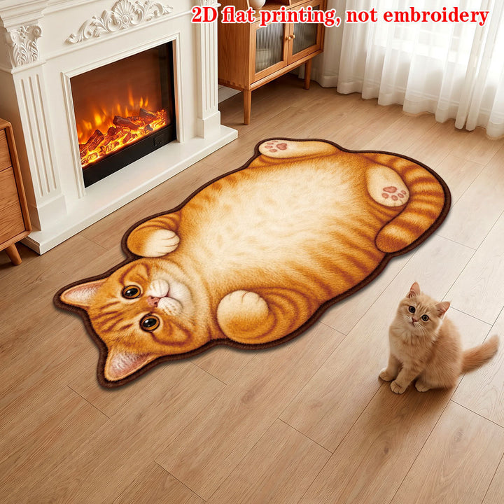 Plush Cartoon Cat Carpet
