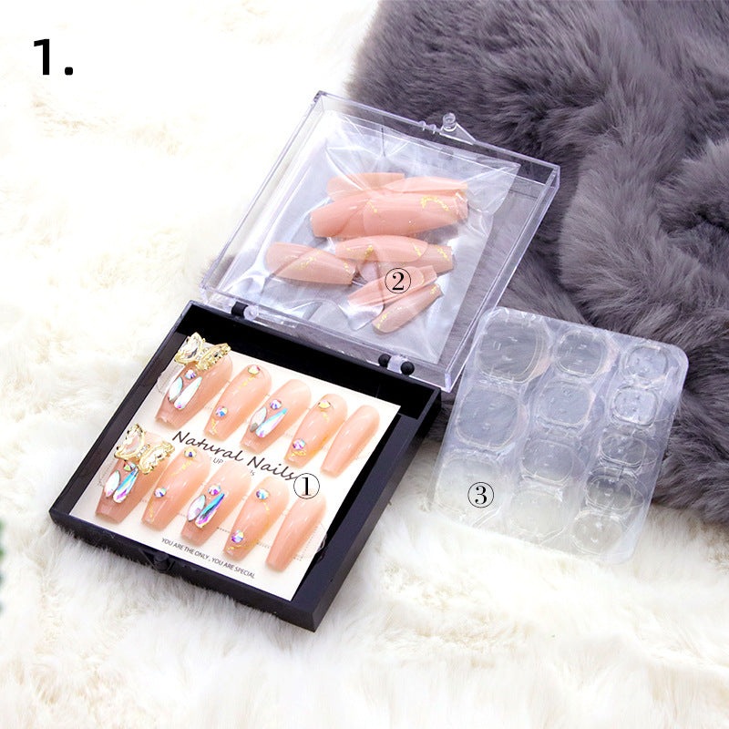 Elegant Pre-Designed Press-On Nail Set Kalsten