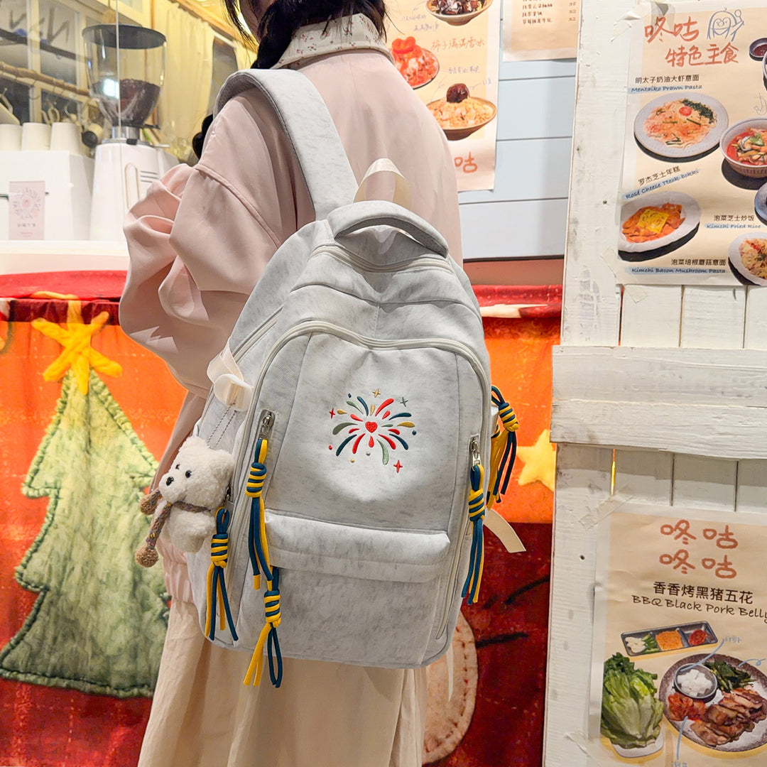 Backpack with Colorful Decorations and Innovative Compartments Kalsten